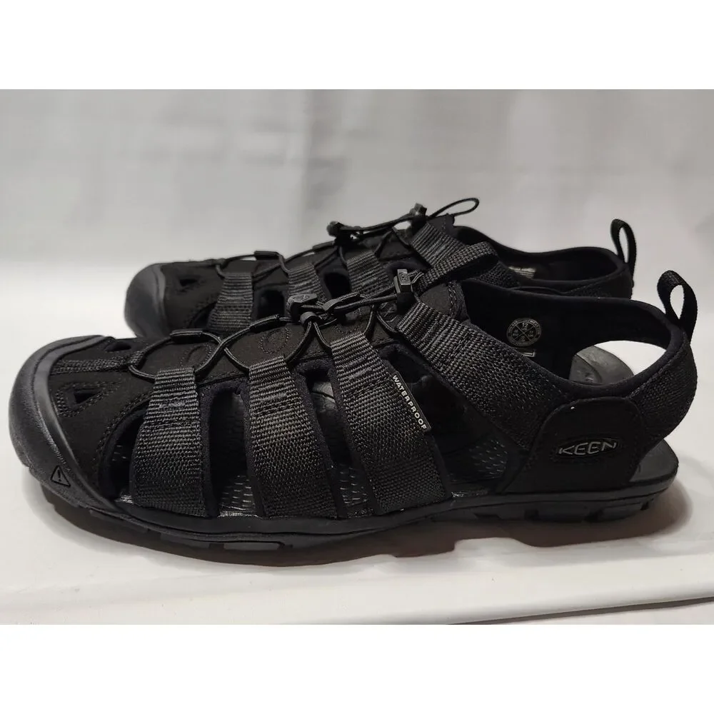 KEEN Clearwater CNX Triple Black Men’s 12 Waterproof Sandals